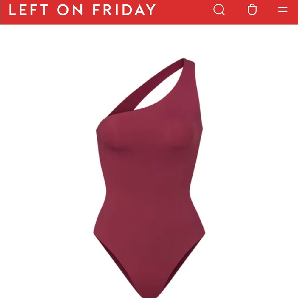 Left On Friday Shoreline one piece one shoulder swimsuit